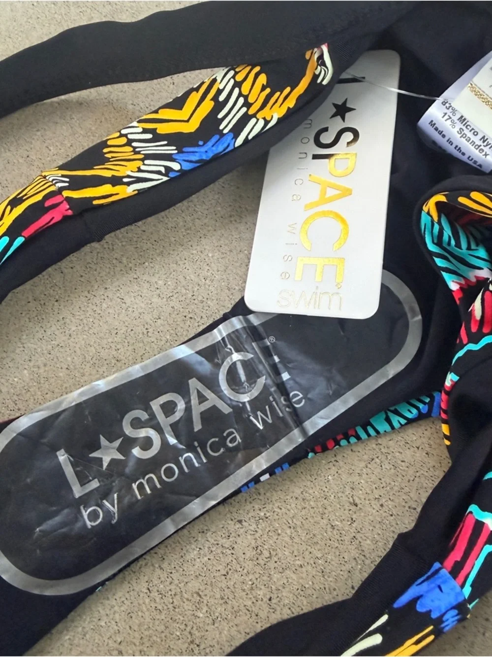 NEW L*Space Moroccan Dreams Hollywood cut out Bikini Bottoms Size Small